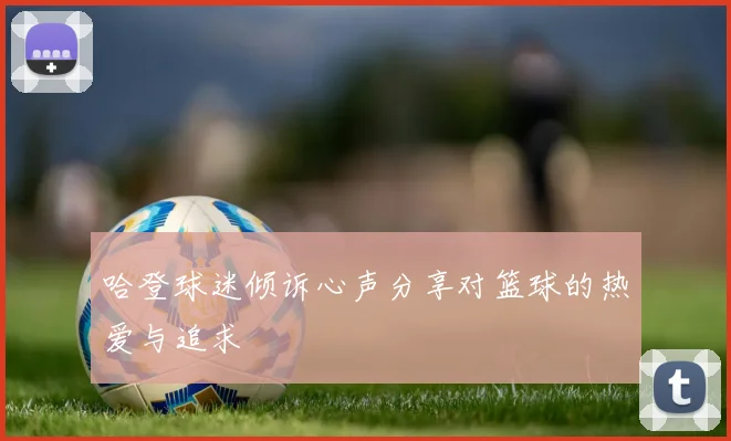 哈登球迷倾诉心声分享对篮球的热爱与追求